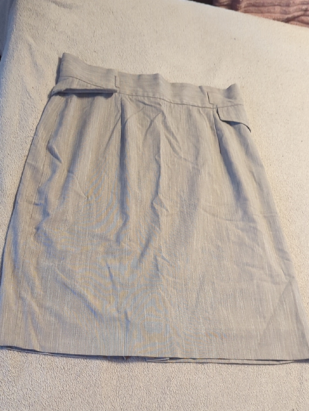 ANTONIO MELANI Light Gray Pencil Skirt